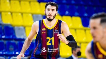 01/10/2020 El jugador del Bar&ccedil;a &Aacute;lex Abrines en el partido de la Euroliga frente al CSKA Mosc&uacute; en el Palau Blaugrana
 DEPORTES
 FC BARCELONA
 