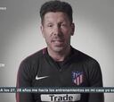 Simeone: "A los 27 o 28 años ya jugaba a ser entrenador"