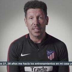 Simeone: "A los 27 o 28 años ya jugaba a ser entrenador"