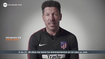 Simeone: "A los 27 o 28 años ya jugaba a ser entrenador"