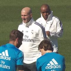 Primer día de Zidane: Su clase junto a todos lo jugadores