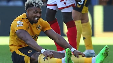 Adama Traoré, jugador del Wolverhampton, durante un partido de Premier League ante el Nottingham Forest.