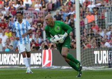 Barcelona - Málaga. El portero Willy Caballero.