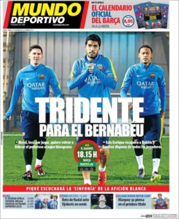 Portadas de la prensa mundial