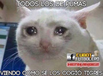 Tigres goleó y eliminó a Pumas, los memes no podían faltar