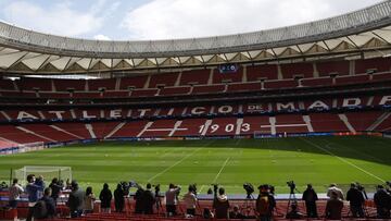 Medios en el Metropolitano, en la previa ante el City. 