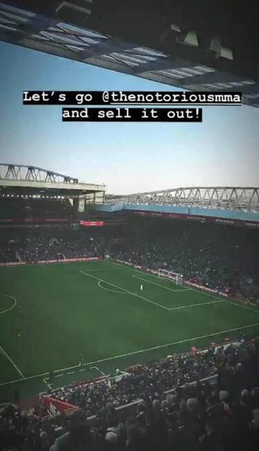 Anfield podría ser sede de una pelea de Conor McGregor