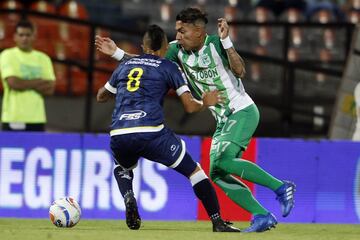 Atlético Nacional superó 3-2 a Alianza Petrolera en el Atanasio Girardot por la sexta fecha de la Liga Águila II-2018. El equipo de Jorge Almirón, que ganaba cómodamente 3-0, terminó con un hombre menos por expulsión de Gustavo Torres.