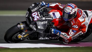 El carenado aerodinámico de Ducati, con Dovizioso a los mandos.