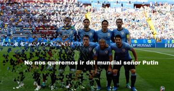 Muslera protagonista en los memes del Uruguay-Francia