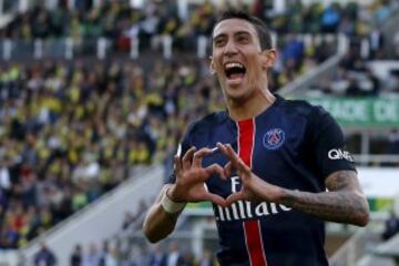 Angel Di María es el tercero con 50 millones de euros.