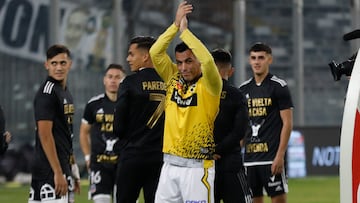 Futbol, Colo Colo vs Coquimbo Unido
Fecha 13, campeonato Nacional 2022.
El jugador de Coquimbo Unido Esteban Paredes, es fotografiado durante el partido de primera division en el estadio Monumental.
Santiago, Chile.
14/05/2022
Dragomir Yankovic/Photosport
Football, Colo Colo vs Coquimbo Unido
13nd date, 2022 National Championship.
Coquimbo UnidoÕs player Esteban Paredes, is pictured during the first division match at Monumental stadium in Santiago, Chile.
14/05/2022
Dragomir Yankovic/Photosport