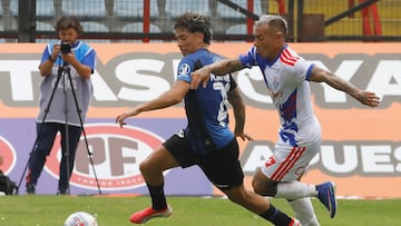 Futbol, Huachipato vs Universidad de Chile
Segunda fecha, campeonato Nacional 2026.
El jugador de Huachipato Maximiliano Gutierrez es fotografiado durante el partido de primera division contra Universidad de Chile disputado en el estadio CAP de Talcahuano, Chile.
08/02/2026
Marco Vazquez/Photosport
Football, Huachipato vs Universidad de Chile
2nd date, 2026 National Championship.
Huachipato player Maximiliano Gutierrez pictured during the first division match against Universidad de Chile held at the CAP stadium in Talcahuano, Chile.
08/02/2026
Marco Vazquez/Photosport