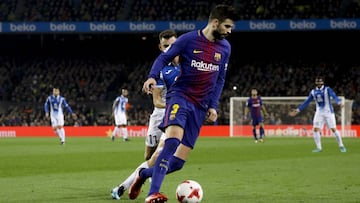 25/01/18 PARTIDO COPA DEL REY CUARTOS VUELTA
 BARCELONA - ESPANYOL
 PIQUE 