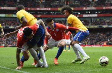 Alexis Sánchez y Marcelo
