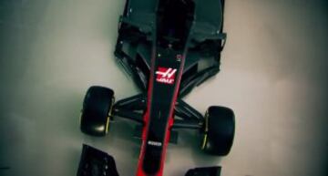 El nuevo VF-17 que conducirán los pilotos Romain Grosjean y Kevin Magnussen.