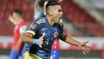 Falcao García, delantero de la Selección Colombia, se alista para enfrentar a Chile, una de las selecciones que más goles le ha marcado en Eliminatorias