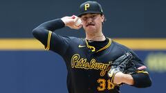 MILWAUKEE, WISCONSIN - JULY 11: Paul Skenes #30 of the Pittsburgh Pirates throws a pitch in the second inning against the Milwaukee Brewers at American Family Field on July 11, 2024 in Milwaukee, Wisconsin.   John Fisher/Getty Images/AFP (Photo by John Fisher / GETTY IMAGES NORTH AMERICA / Getty Images via AFP)