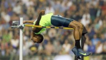 El qatar&iacute; Mutaz Essa Barshim estuvo a punto de batir el r&eacute;cord mundial de salto de altura. 