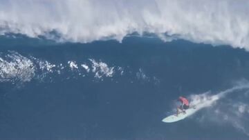 Hugo Vau podría haberse impuesto a la ola más grande