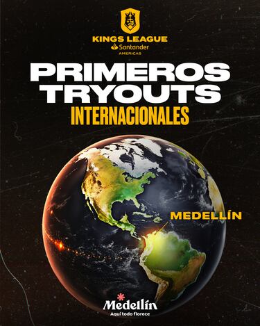 Medellín, sede de los primeros tryouts de Kings League y Queens League Américas