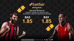 Baskonia vs. Bayern de Múnich: horario, TV, pronósticos, estadísticas y clasificación