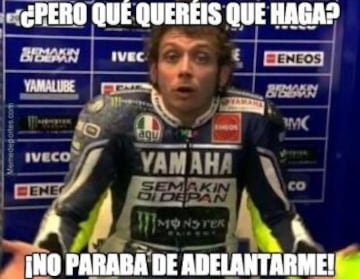 Los mejores memes del incidente entre Rossi y Márquez