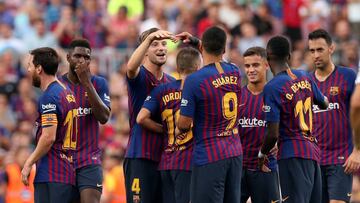 La plantilla del Barça espera seguir con victoria en el próximo tramo de la temporada.