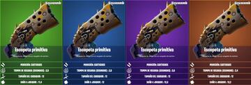 Todas las Escopetas Primitivas de la Temporada 6 de Fortnite