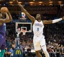 Los tiros libres deciden: Charlotte remó para nada en OKC