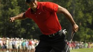 <b>DE LUJO. </b>Tiger Woods hizo su mejor juego durante dos horas.