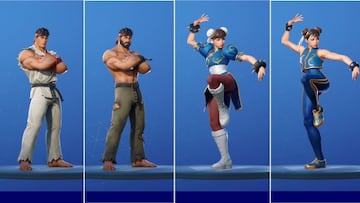 Estos son los distintos estilos de Ryu y Chun-Li