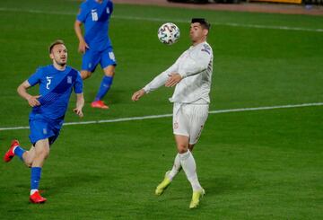 1-0. Álvaro Morata marcó el primer gol.