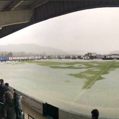 Suspendido el Lealtad-Mirandés por el temporal de lluvia