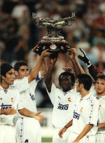 1996. El Real Madrid ganó al Benfica portugués 4-0. 