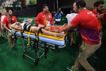 La espeluznante lesión del gimnasta Samir en Río 2016