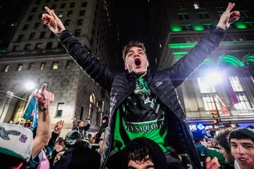 La ciudad de Philadelphia festej el triunfo que obtuvieron 40-22 ante los Kansas City Chiefs en el Super Bowl LIX. As se vivi.