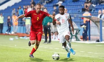 Ansu Fati salió al campo en el minuto 79 contra Montenegro, sustituyendo a Cucurella, y ese estreno le permite convertirse en el segundo futbolista más joven en la historia en debutar con España Sub-21.