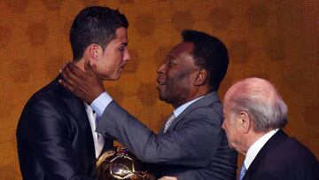Pel¨¦ reta a Cristiano a romper su r¨¦cord de goles y bendice a Rodrygo