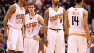 Channing Frye, Goran Dragic, Markieff Morris y Gerald Green.
