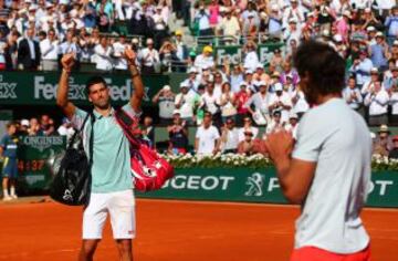 Las mejores imágenes de las semifinales Djokovic-Nadal y Ferrer-Tsonga