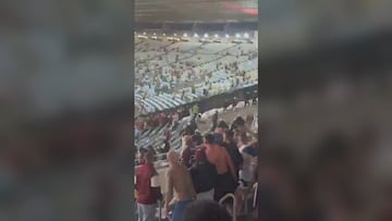 Más violencia en la Copa Sudamericana: esto pasó entre la policía brasileña y los hinchas de Lanús
