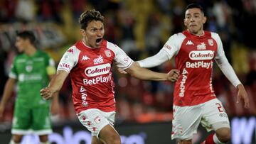 Wilfrido De La Rosa marc&oacute; en el &uacute;ltimo minuto para que Santa Fe empatara ante La Equidad.