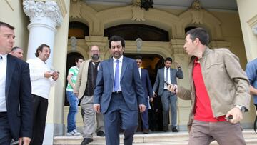 19/05/14 MALAGA EL JEQUE AL THANI EN EL AYUNTAMIENTO DE MALAGA