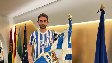 Adrián López, tras su fichaje por el Málaga la pasada primavera.