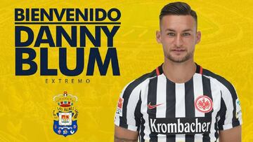 El extremo Danny Blum llega cedido del Eintracht de Frankfurt