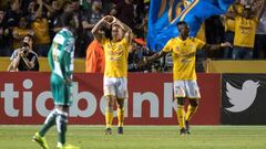 El gol de Edu Vargas que abrió el triunfo de Tigres ante Santos