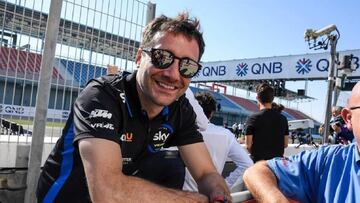 Pablo Nieto en los test de Moto2 y Moto3 en Qatar.