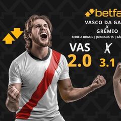 Vasco da Gama vs. Grêmio: horario, dónde ver, pronósticos y clasificación