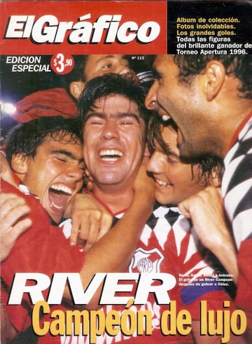 El goleador chileno se hizo ídolo de River y así lo demuestran las múltiples portadas que El Gráfico le dedicó.